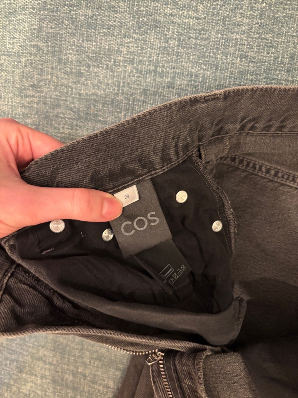 COS Women's Black Wide-Leg Jeans - Picture 2 of 4
